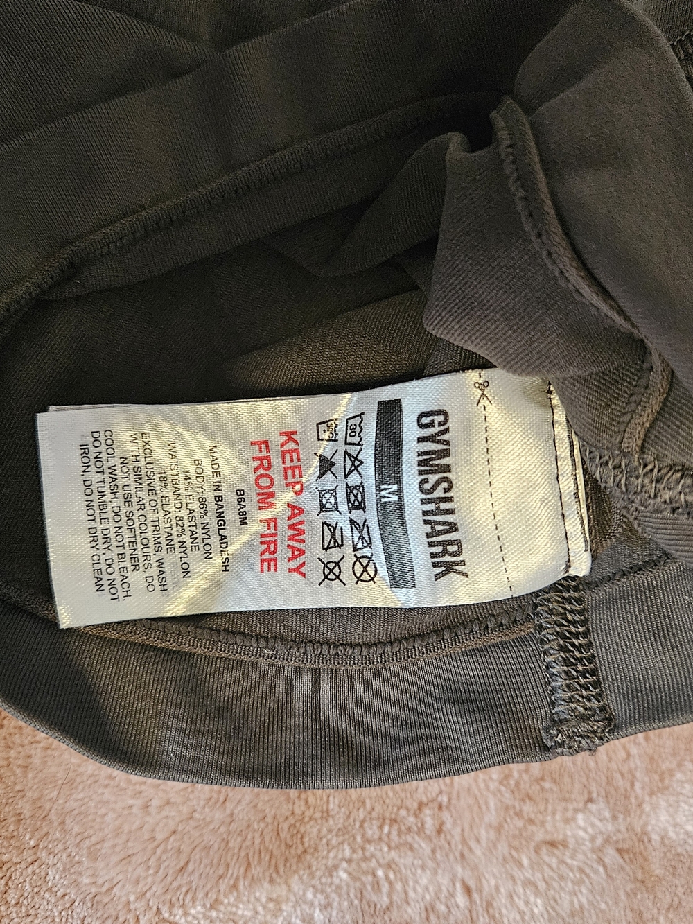Gymshark Everyday Seamless Shorts in Dark Olive Green - Picture 4 of 8